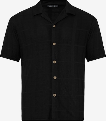 Redbridge Regular fit Button Up Shirt 'Wrexham' in Black: front