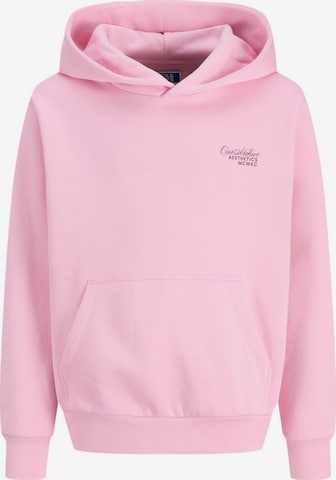 Jack & Jones Junior Sweatshirt 'Kapuzensweatshirt JJROAR SWEAT HOOD JNR' in Pink: Vorderseite