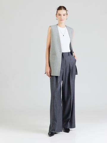 & Other Stories Wide leg Παντελόνι πλισέ σε γκρι