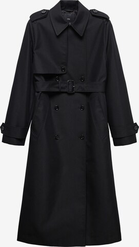 Manteau mi-saison 'Chicago' MANGO en noir : devant