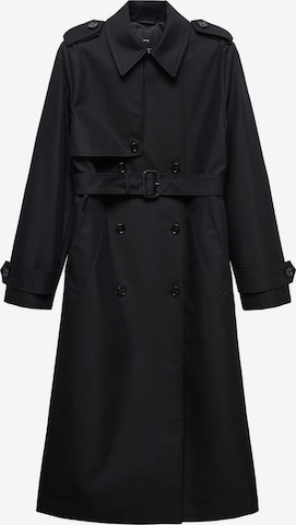 Manteau mi-saison 'Chicago' MANGO en noir : devant