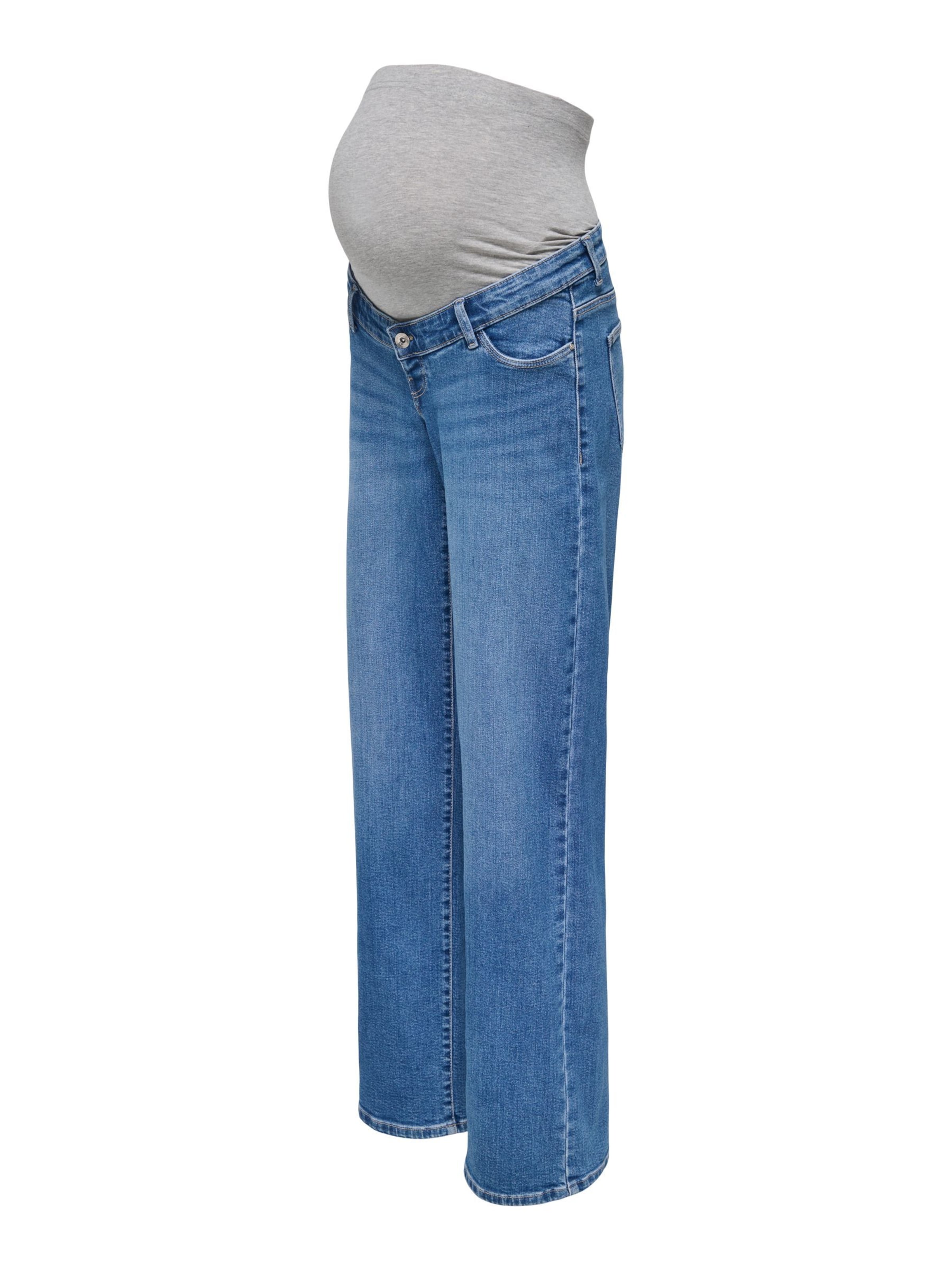 Only Maternity Jeans in Blauw: voorkant