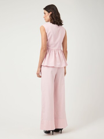 Wide leg Pantaloni di YAS in rosa