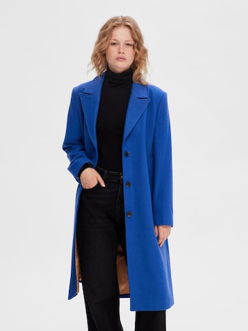 SELECTED FEMME Between-Seasons Coat 'Alma' in Blue