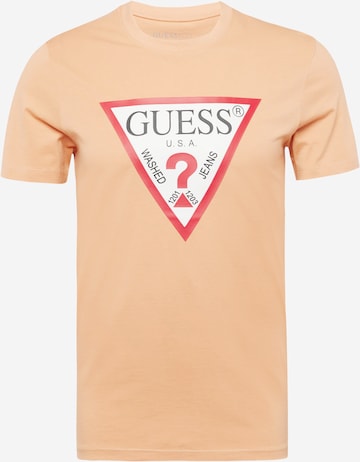 GUESS Majica | oranžna barva: sprednja stran