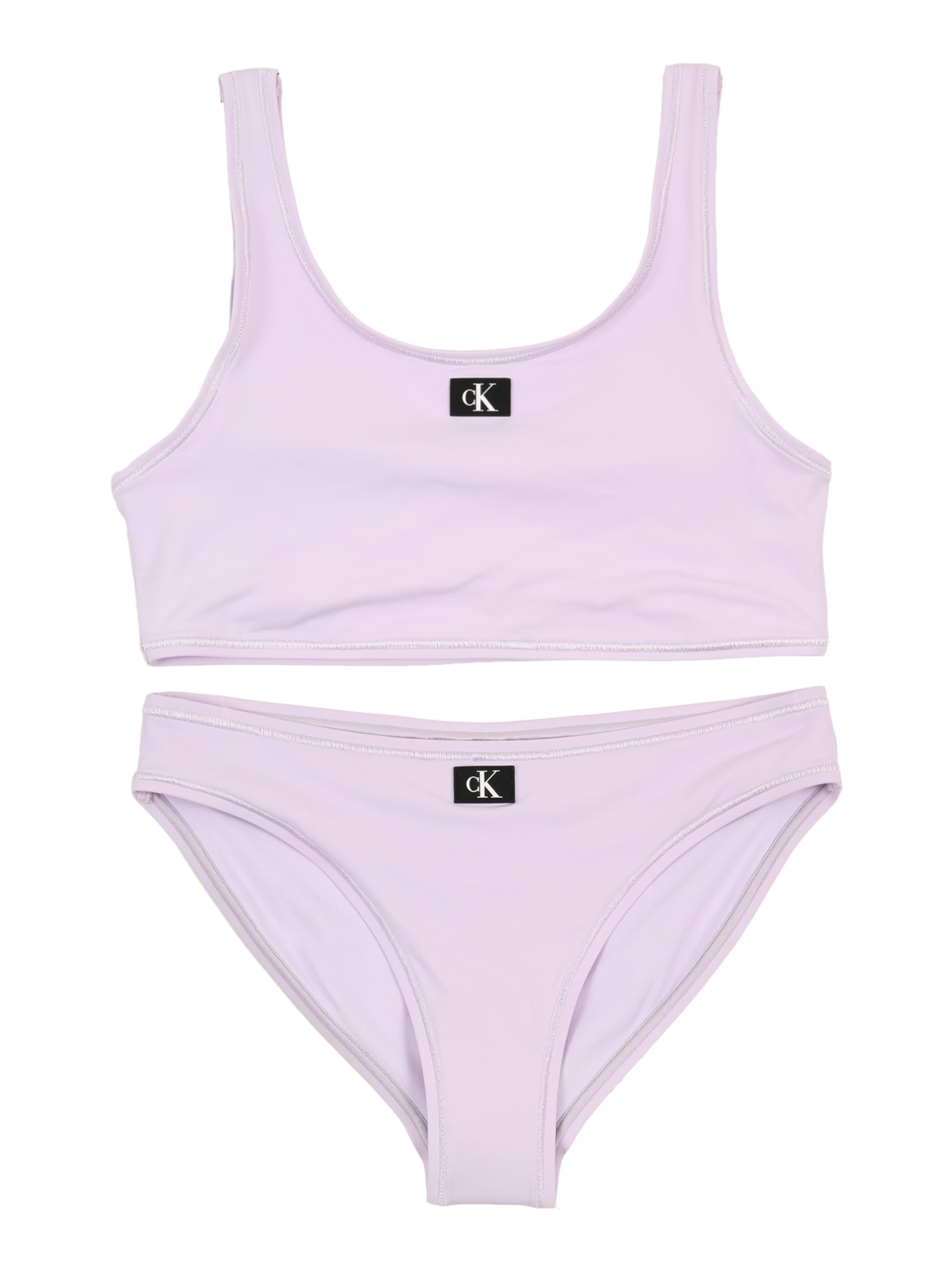 Calvin Klein Swimwear Bygelfri Bikini i lila: framsida