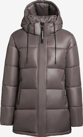 Veste d’hiver ' WORD3 SATIN ' khujo en violet : devant