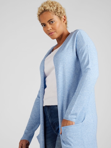 ONLY Carmakoma Knit cardigan 'NEW ESLY' in Blue