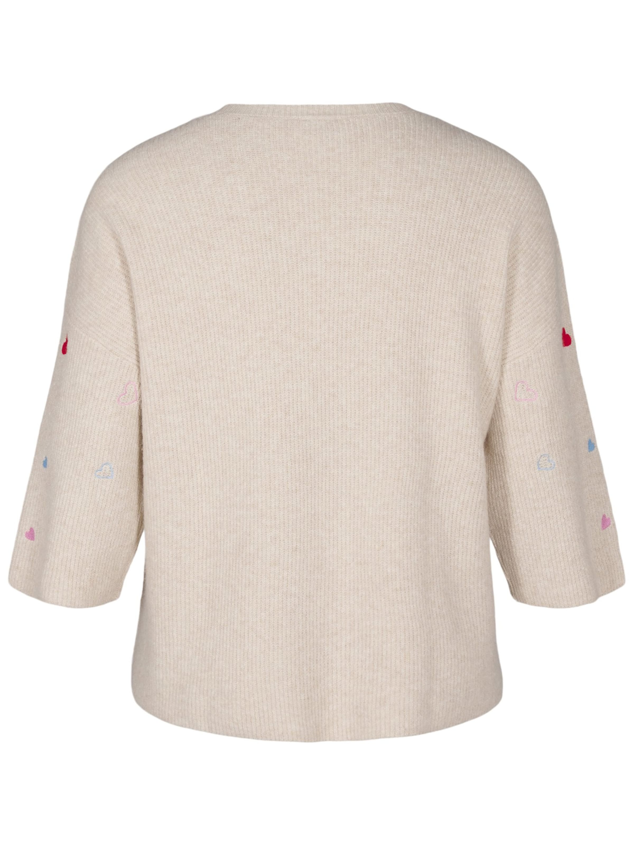 Zizzi Sveter 'MSUNNY HEART' - Béžová