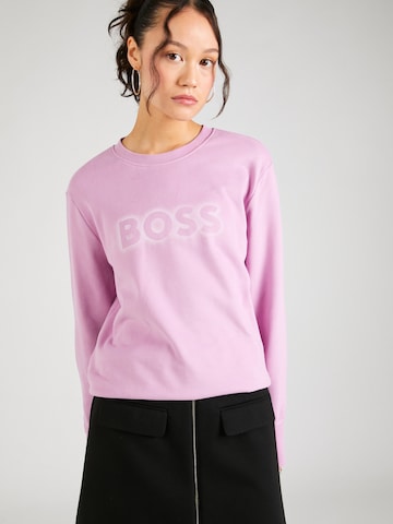 BOSS - Sweatshirt 'Ela 6' em rosa: frente