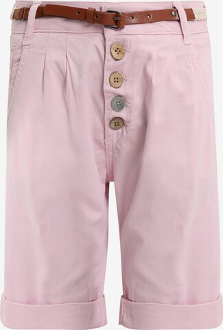 Slimfit Pantaloni con pieghe di DEF in rosa: frontale