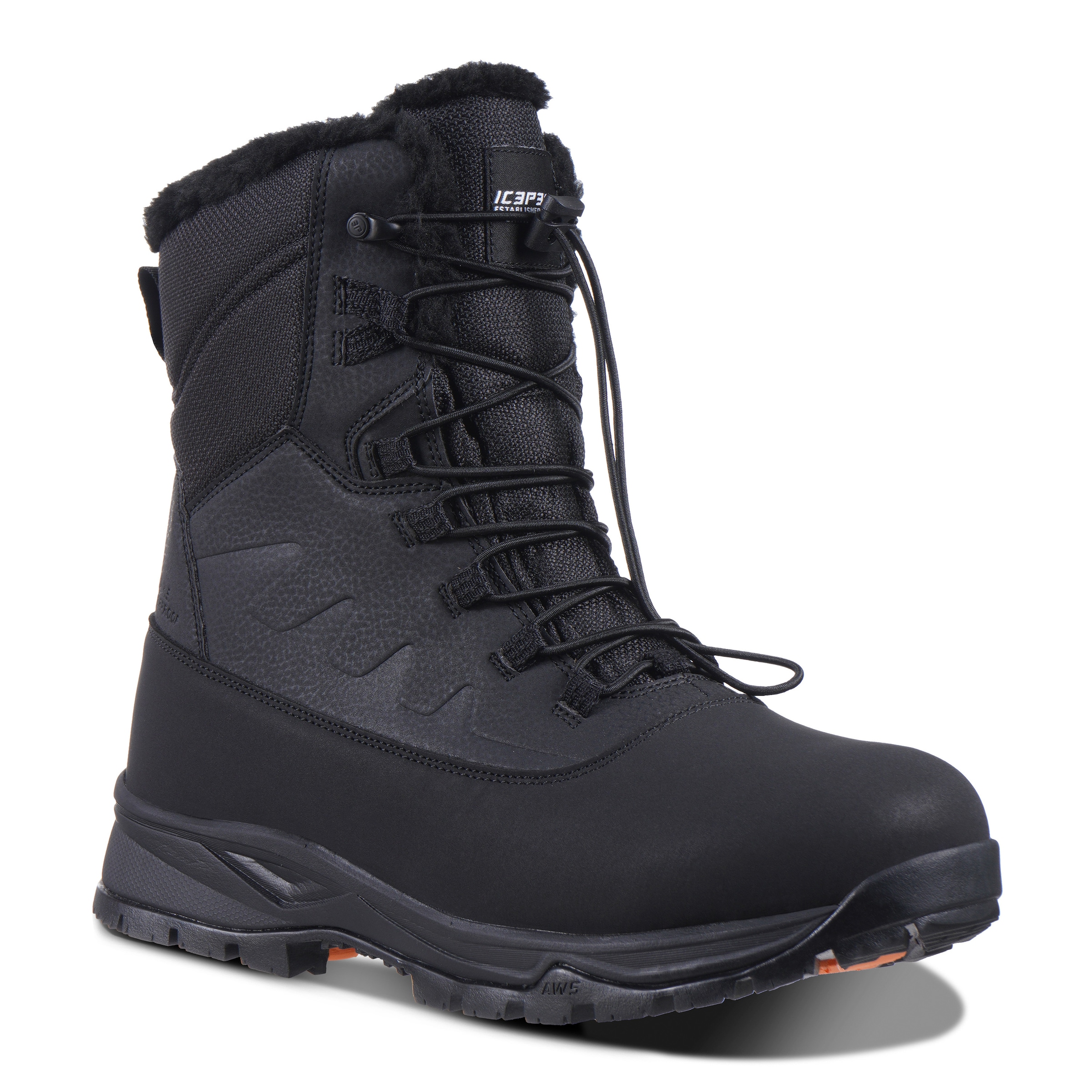 ICEPEAK Snow Boots 'Alofi Mr' in Black: front