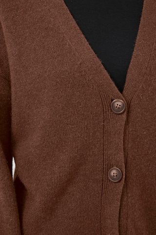 My Essential Wardrobe Gebreid vest 'Huxi' in Bruin