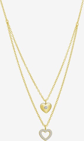Lucardi Necklace 'Modern' in Gold: front