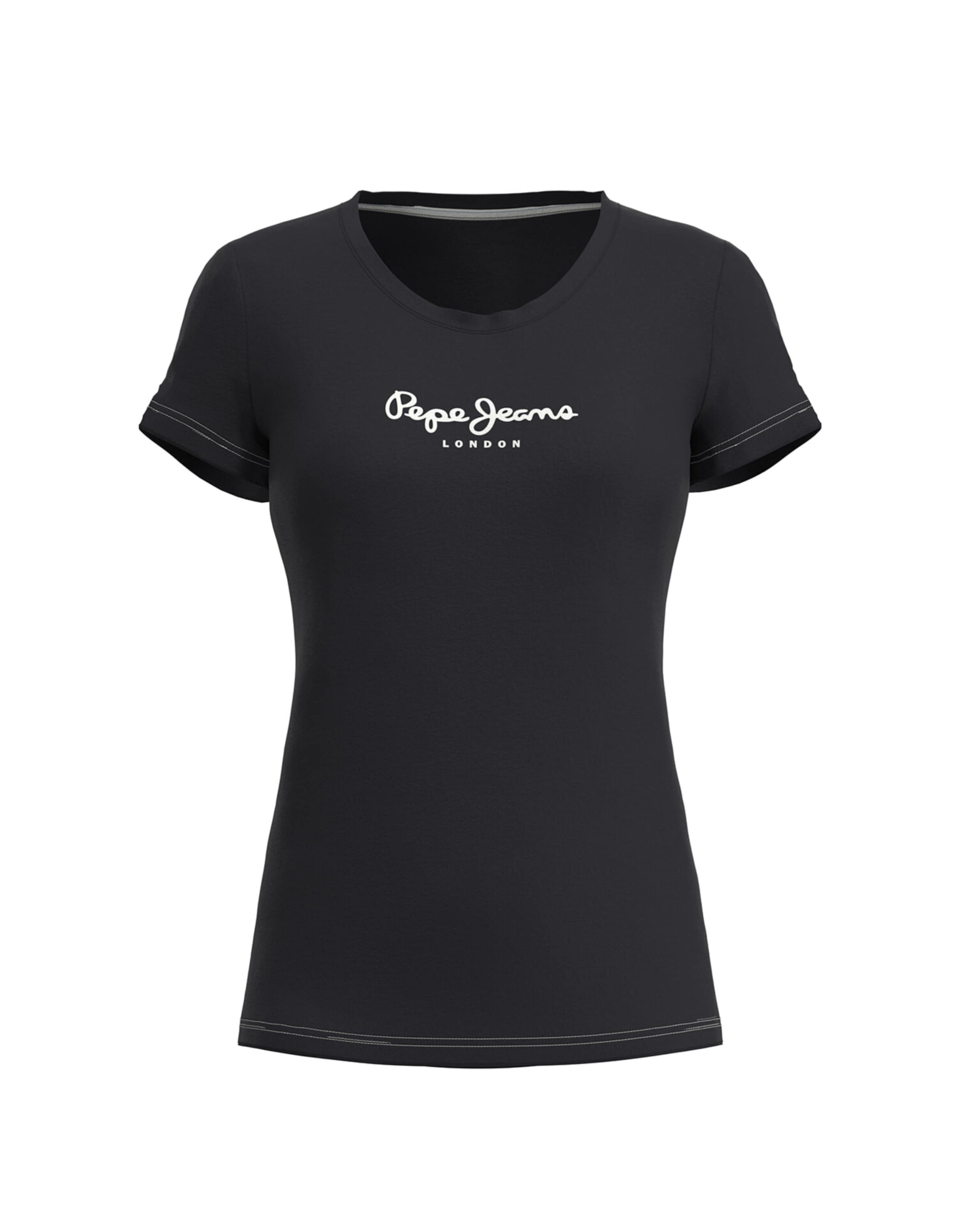 Pepe Jeans T-Shirt in Schwarz: Vorderseite