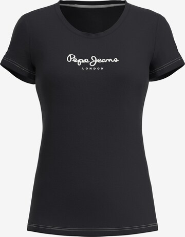 T-shirt Pepe Jeans en noir : devant