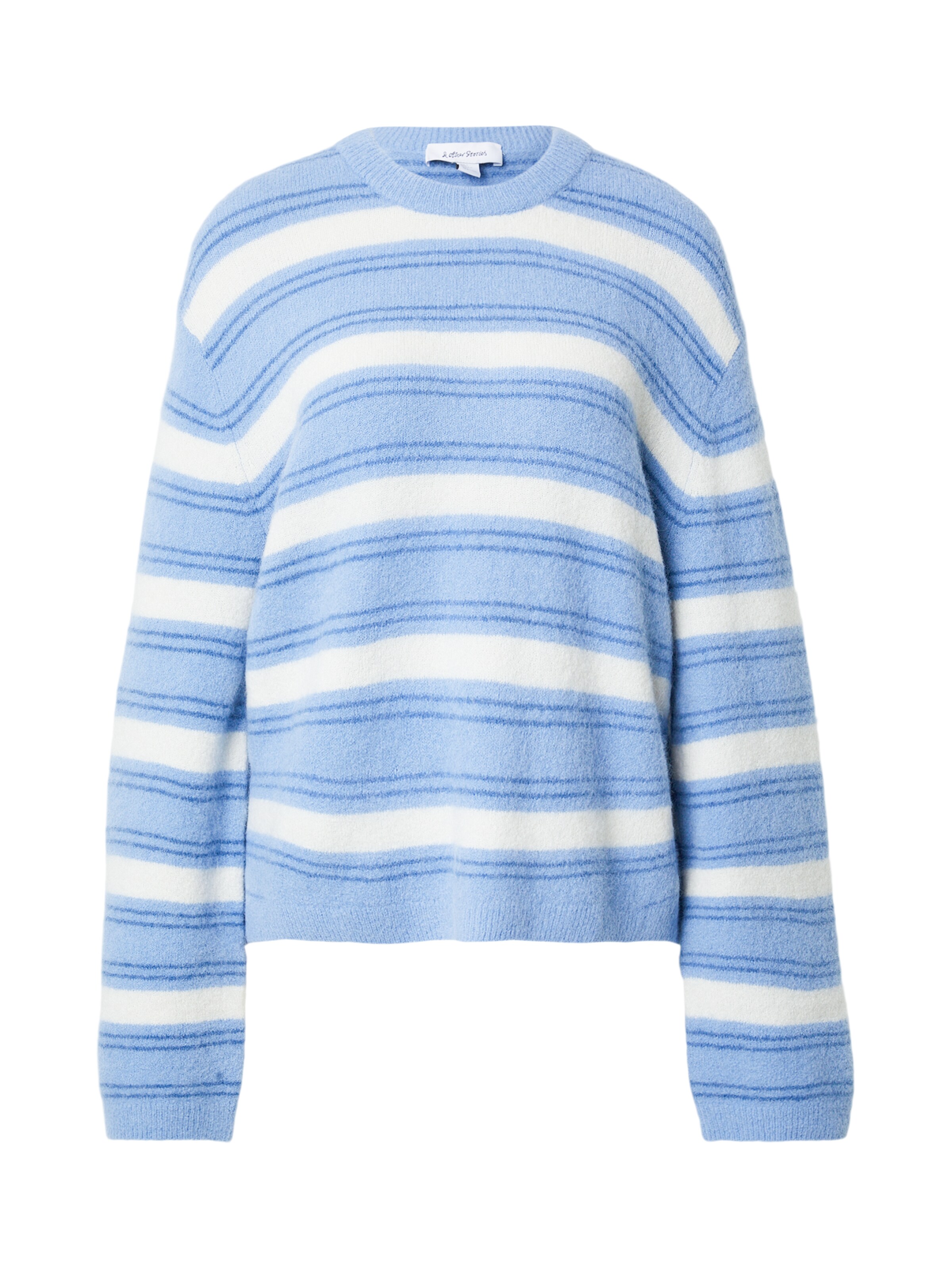 & Other Stories Pull-over en bleu / bleu ciel / blanc, Vue avec produit
