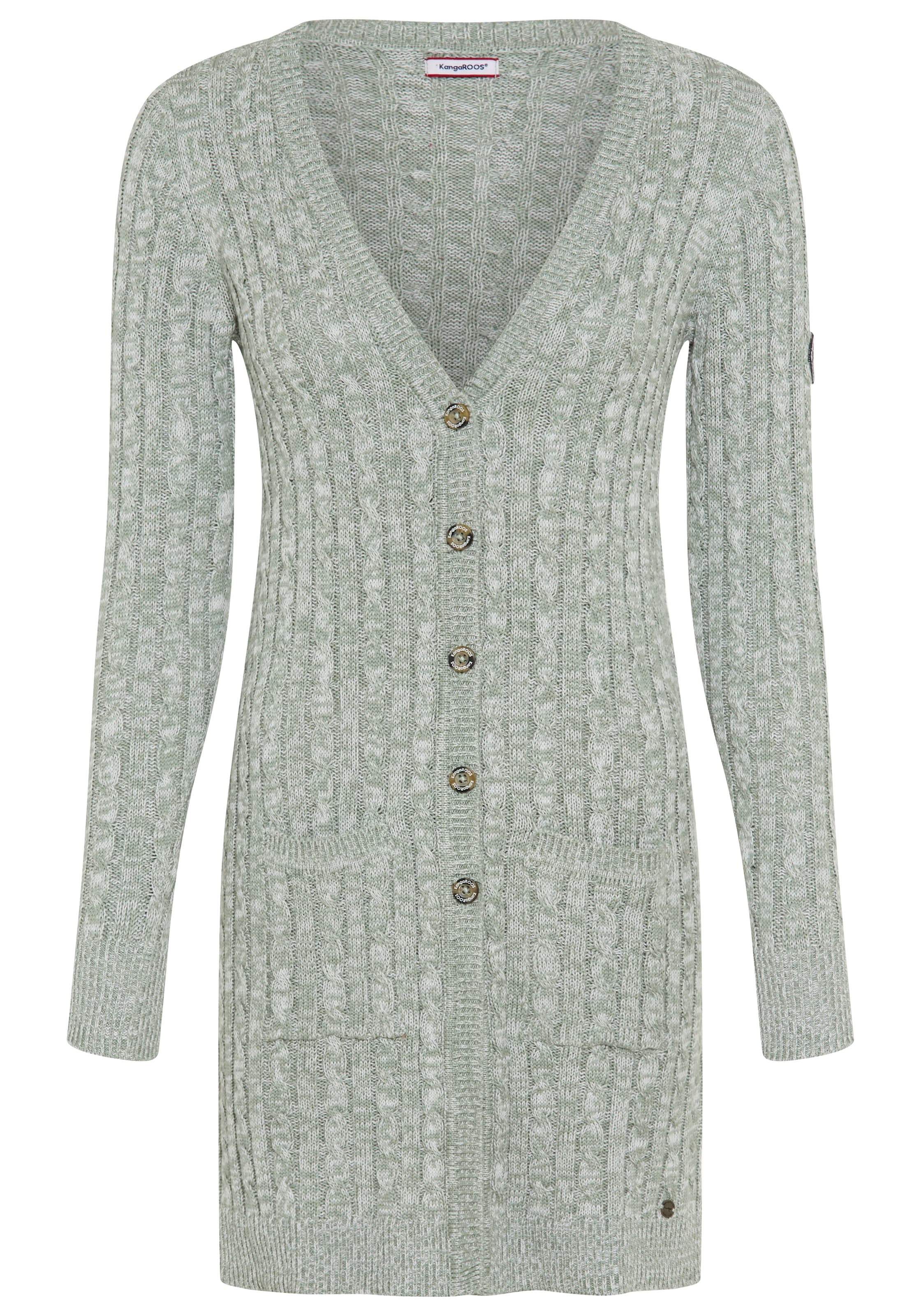 KangaROOS Knit Cardigan in Grey: front