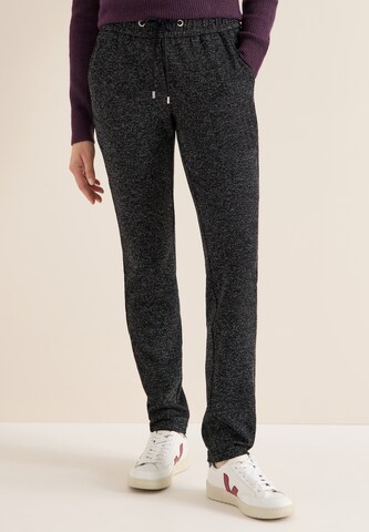 CECIL Regular Pants in Black: front