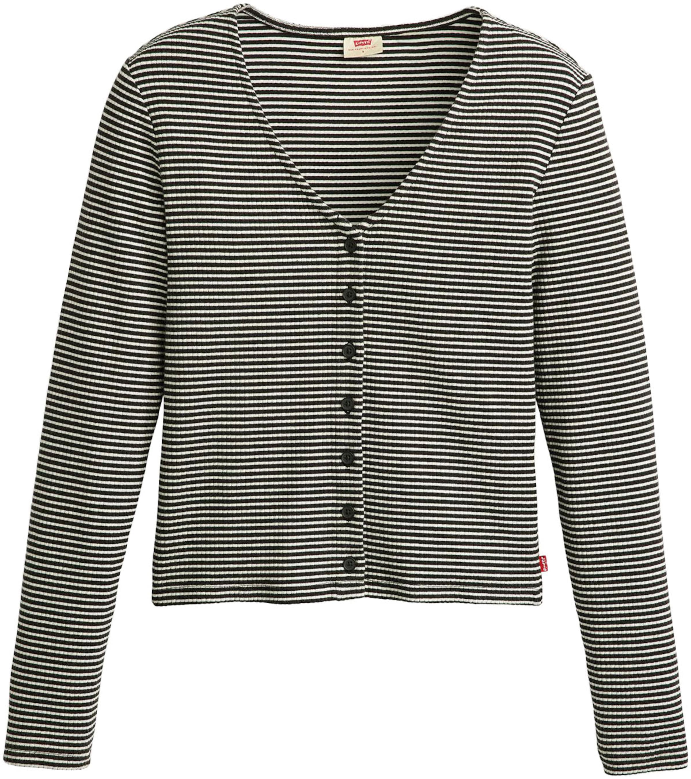 LEVI'S ® Strickjacke in Schwarz: Vorderseite
