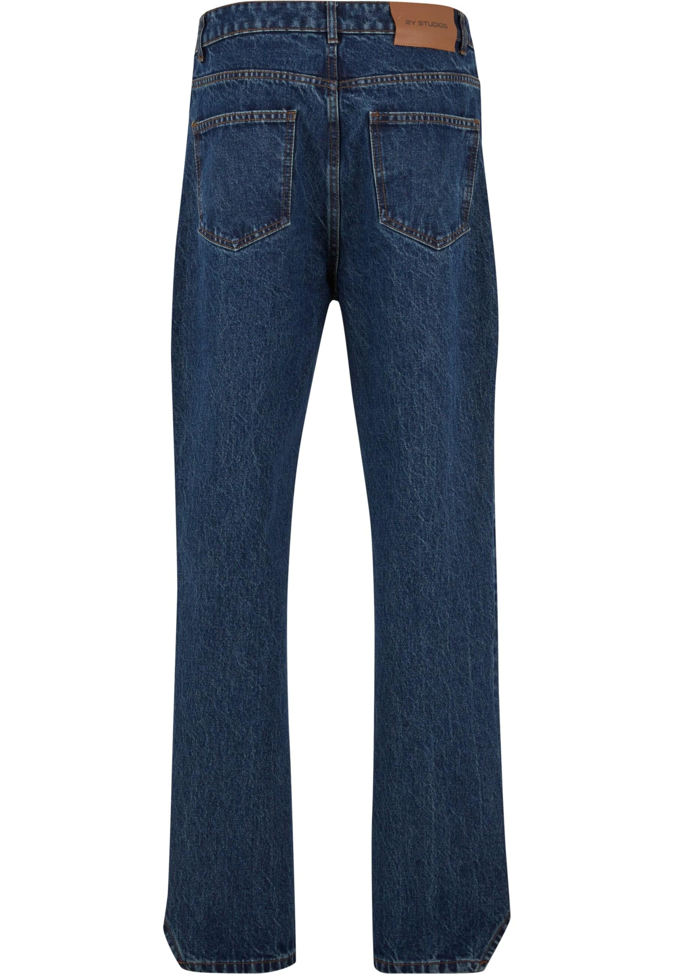 2Y Studios Štandardný strih Džínsy - Modrá