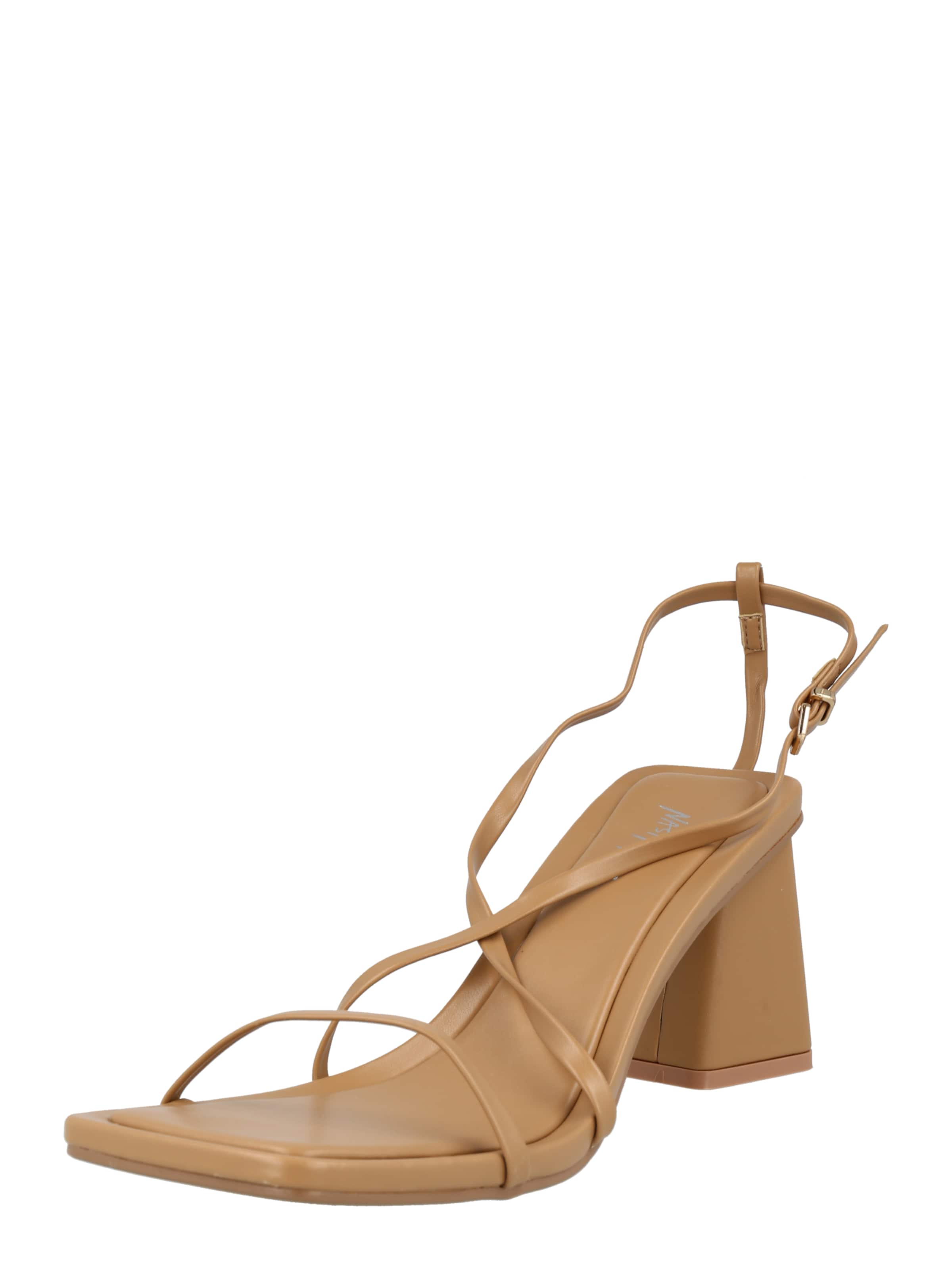 Sandales à lanières Nasty Gal en marron : devant