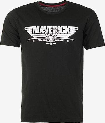 TOP GUN Shirt ' PP201012 ' in Black: front