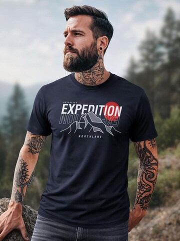 Neverless Shirt 'Expedition Northlane'‌‌‌‌‌ in Blau