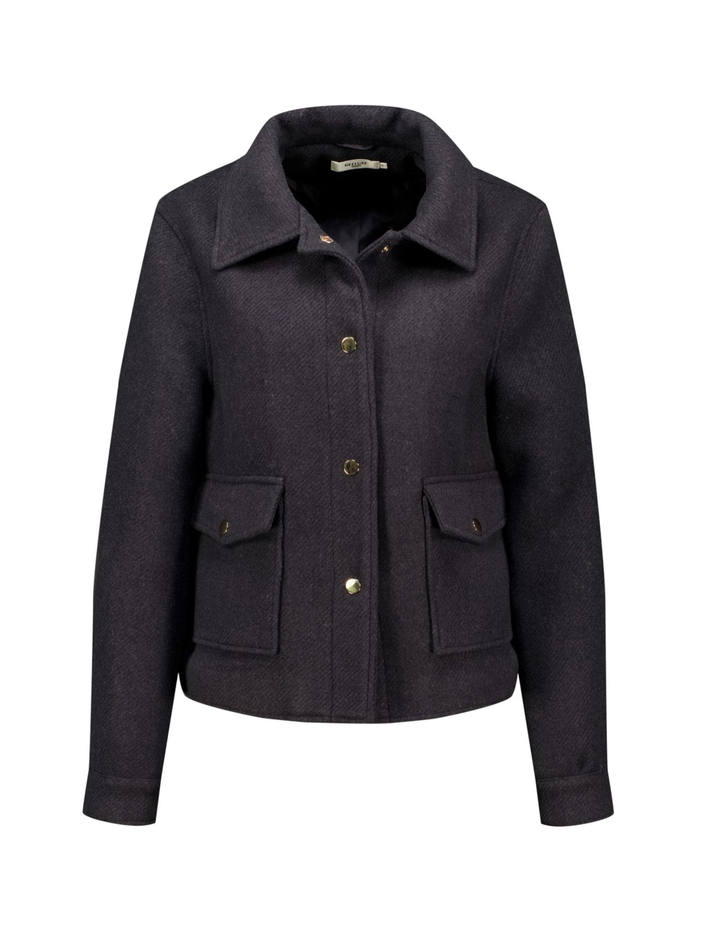 Veste mi-saison Deeluxe en bleu : devant