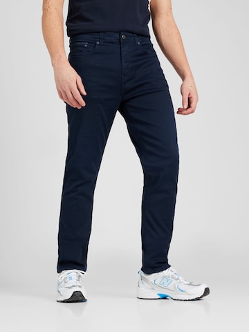 Springfield - Slimfit Pantalón chino en azul: frente
