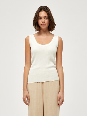 Peppercorn Broderad topp 'Tana' i beige: framsida