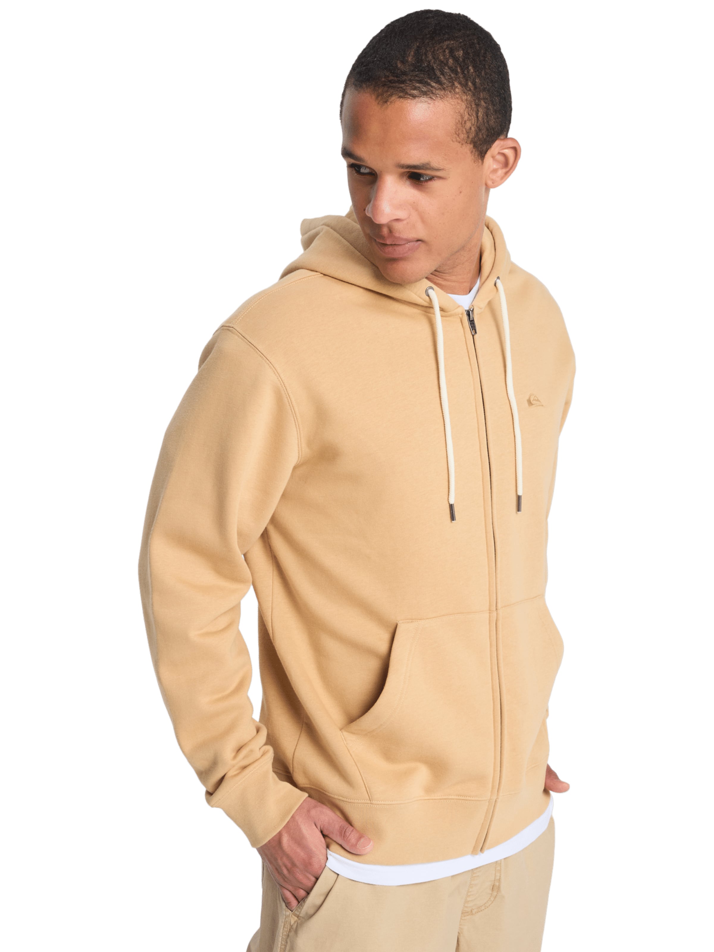 QUIKSILVER Sweatjacke in Beige