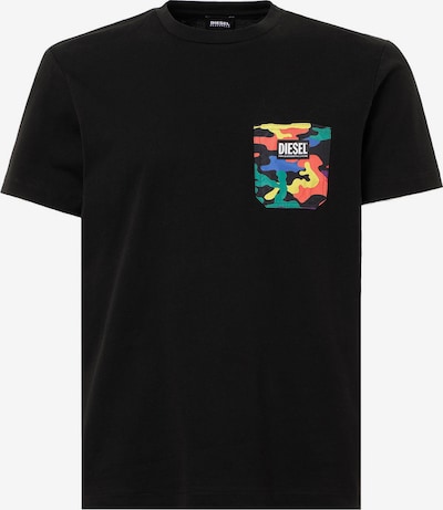 DIESEL T-Shirt in mischfarben / schwarz, Produktansicht