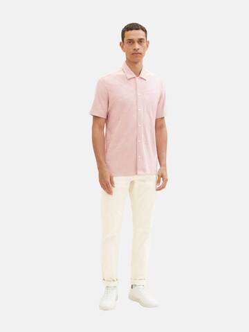 TOM TAILOR Regular fit Button Up Shirt in Pink