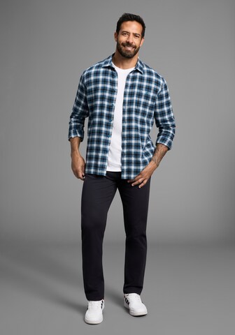 Man's World Regular Fit Hemd in Blau