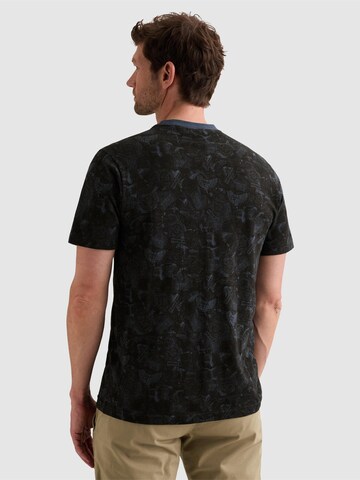 PME Legend - Camiseta 'T-shirt in slub jersey with subtle allover print' en azul