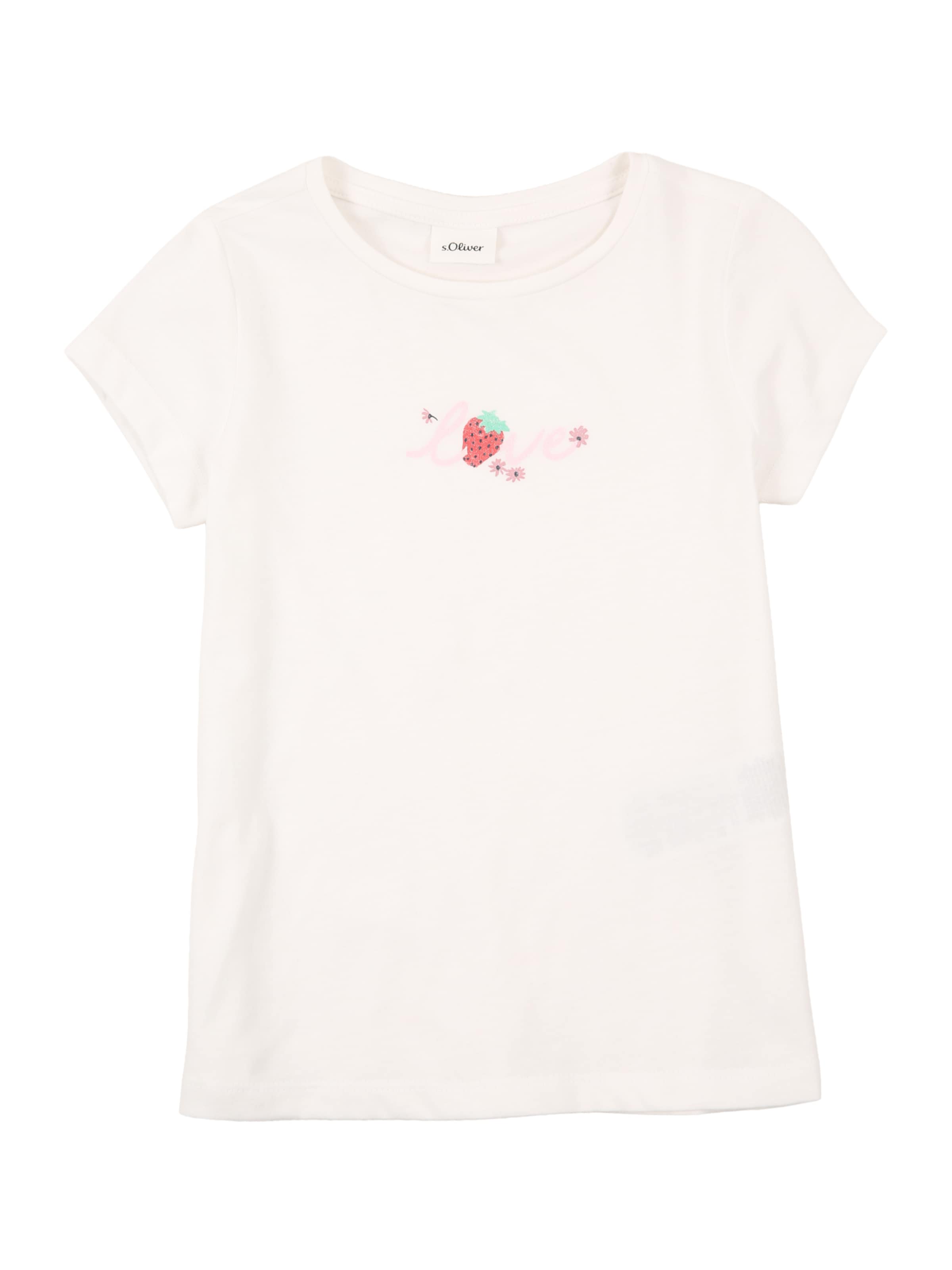 balta s.Oliver Marškinėliai: priekis