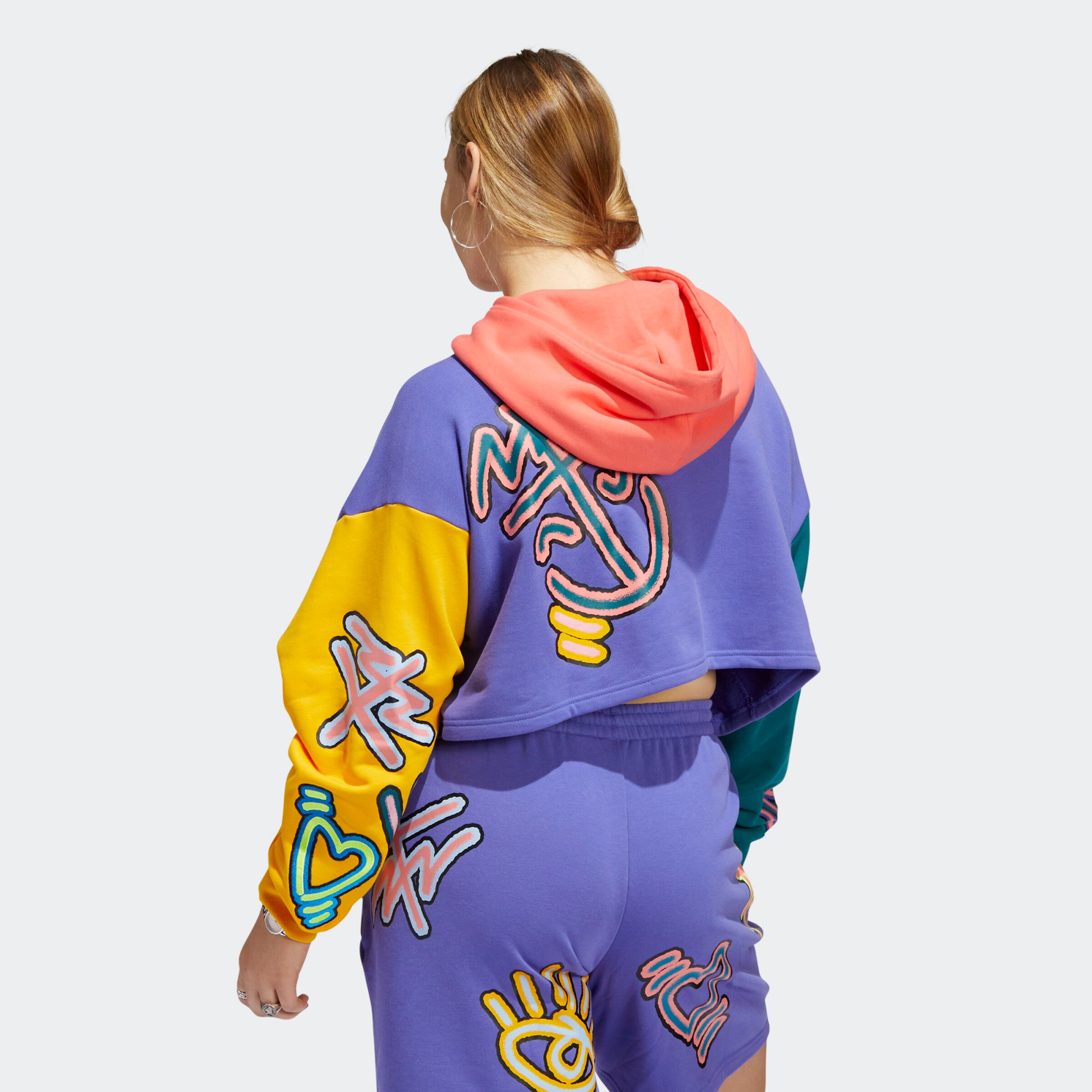 Frauen Sweat ADIDAS ORIGINALS Sweatshirt in Violettblau - HY28295