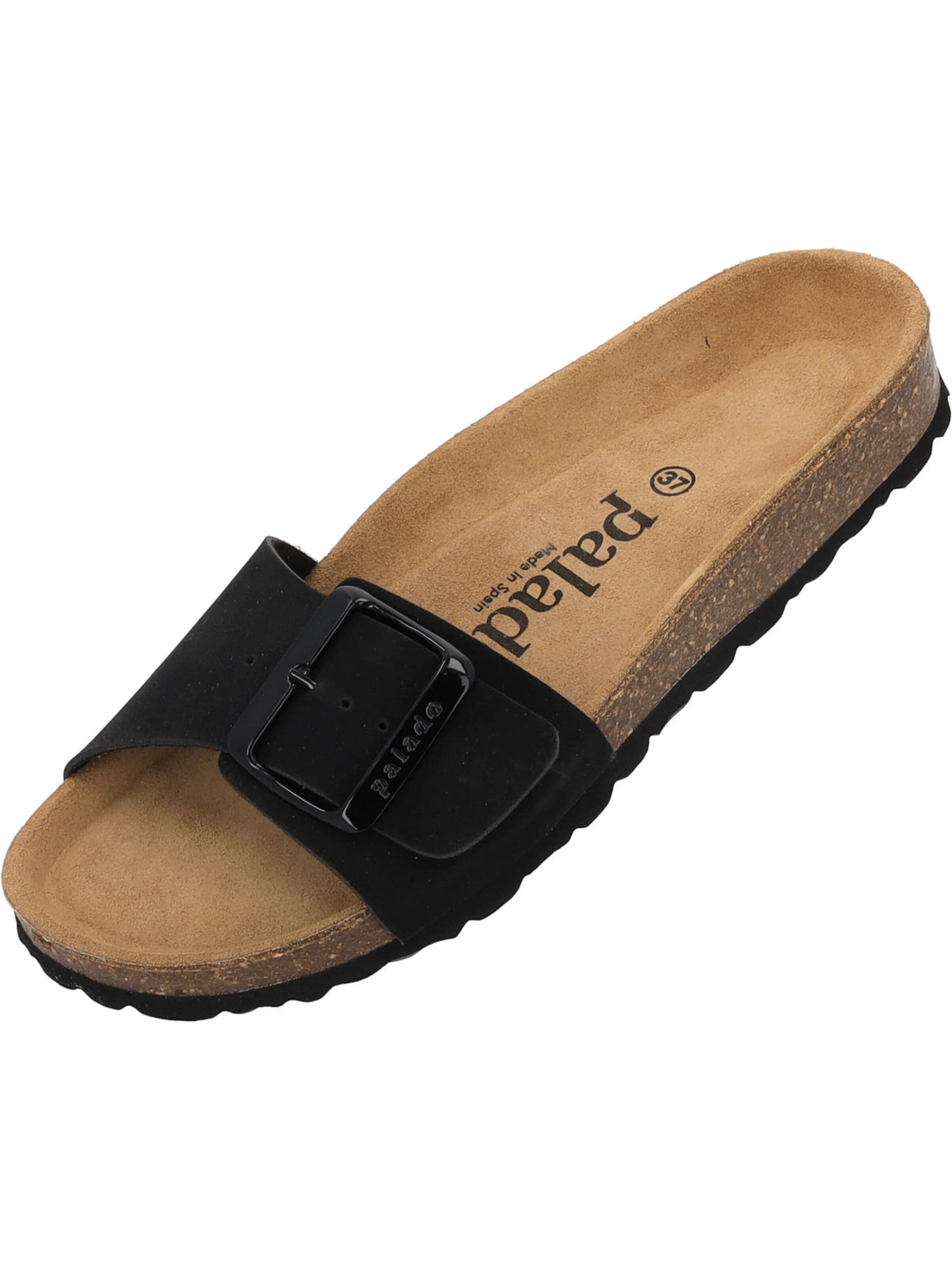 Palado Pantolette 'Palado Malta EGS Haze'‌‌‌‌‌ in Schwarz: Vorderseite
