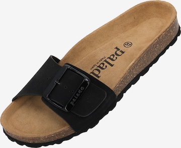 Palado Pantolette 'Palado Malta EGS Haze' in Schwarz: Vorderseite