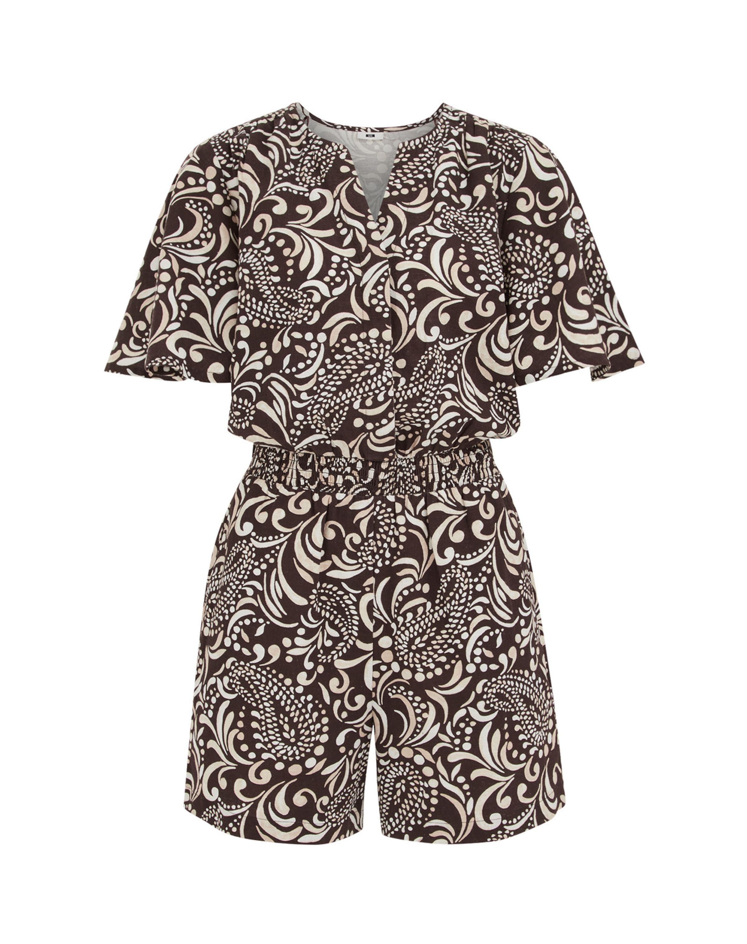 WE Fashion Overal – hnědá: přední strana