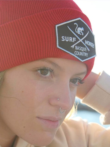 Bonnet Surf Monkey en rouge