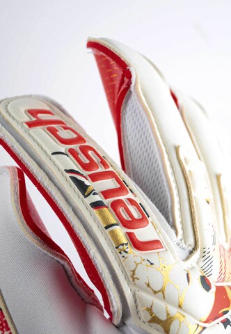 Gants de sport 'Attrakt Gold X GluePrint' REUSCH en rouge
