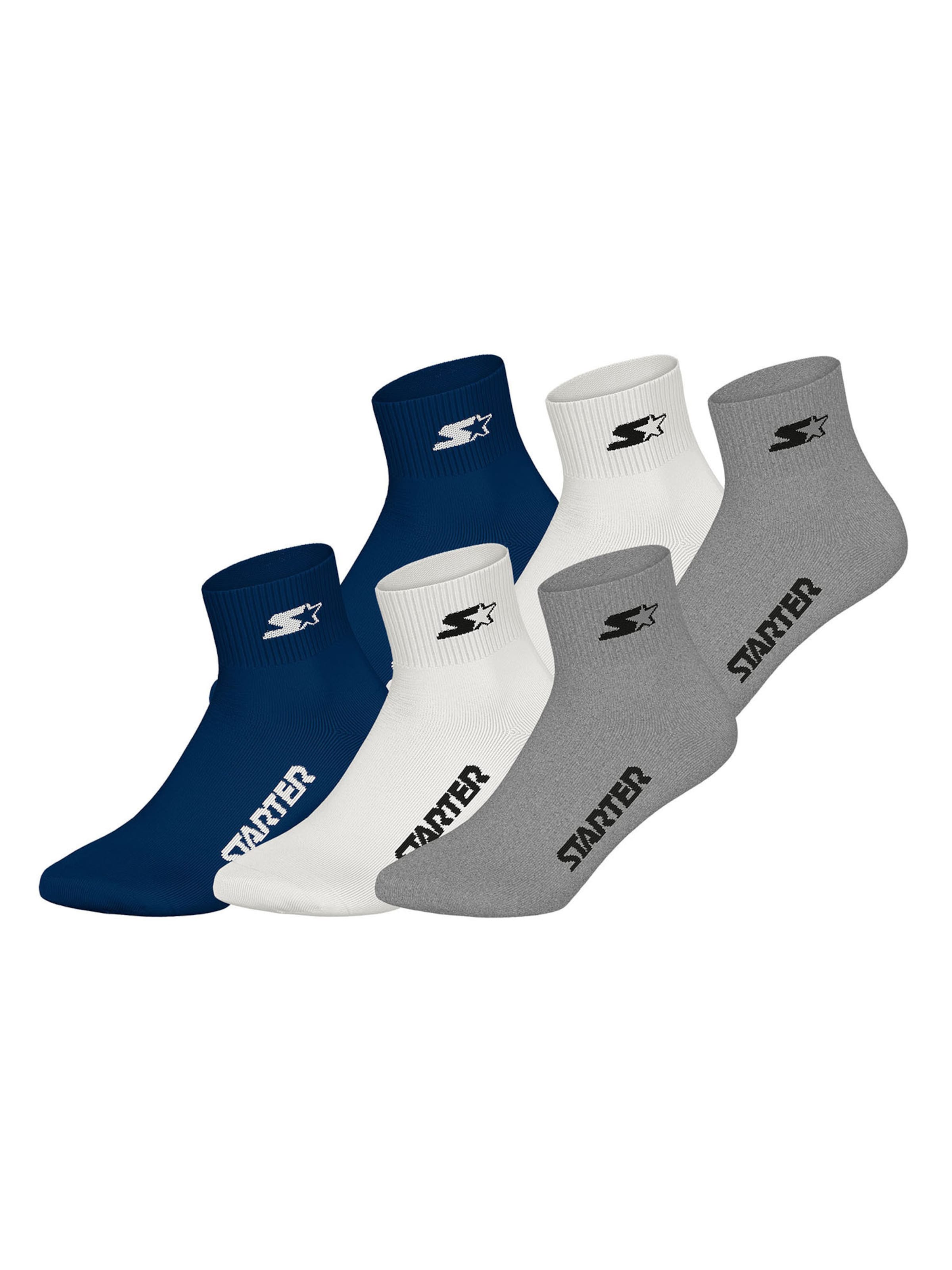 Chaussettes 'Quarter' Starter en bleu : devant