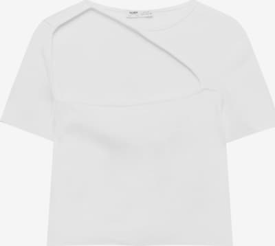 Pull&Bear T-shirt en blanc, Vue avec produit