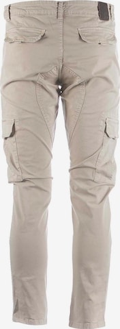 BOMBOOGIE Bootcut Cargobroek in Beige