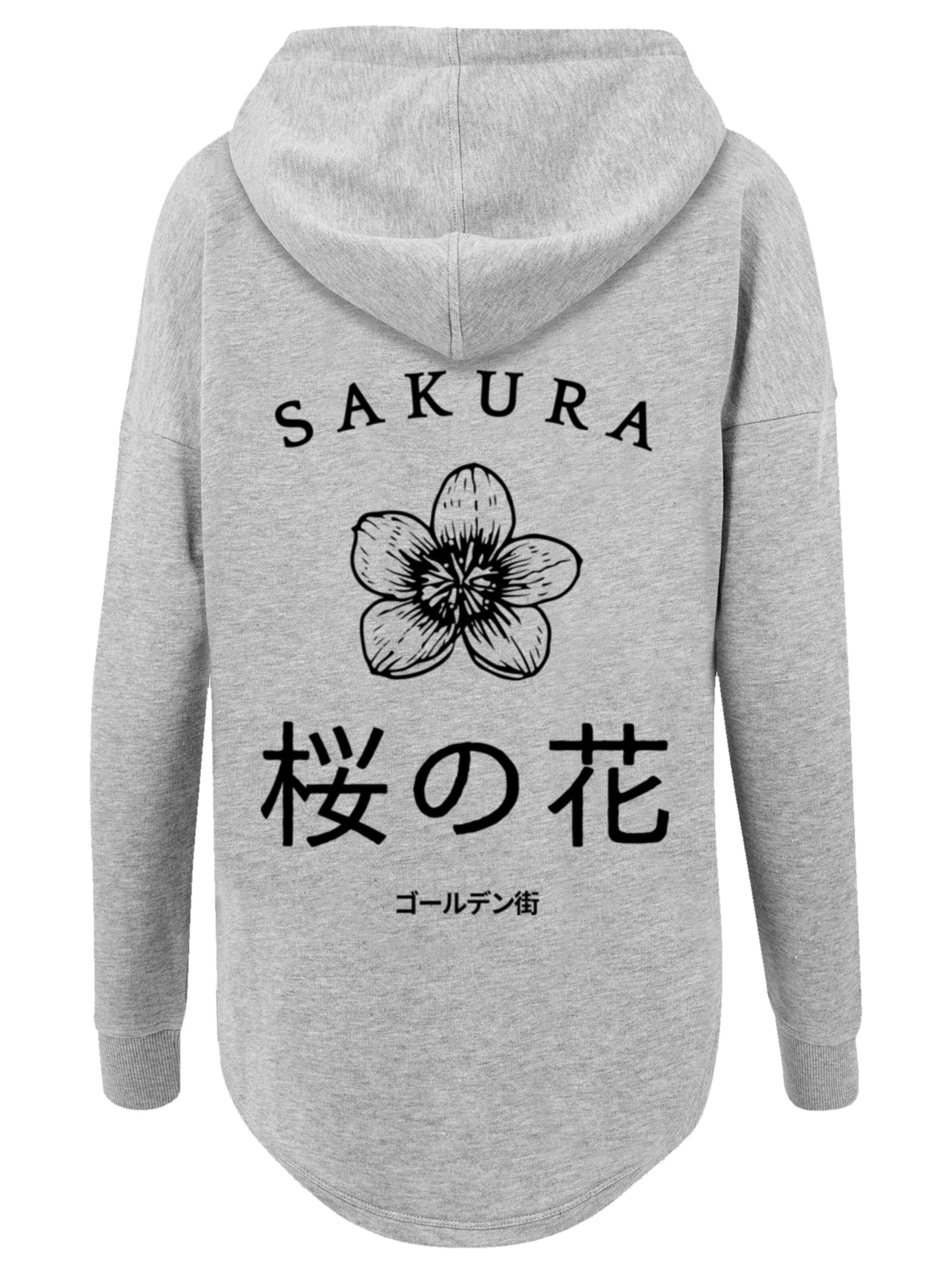 F4NT4STIC Sweatshirt 'Kirschblüten Golden Gai' in Grijs