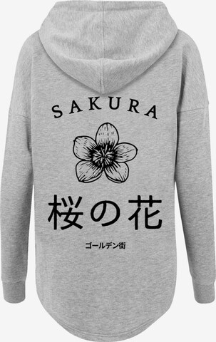 F4NT4STIC Sweatshirt 'Kirschblüten Golden Gai' in Grey