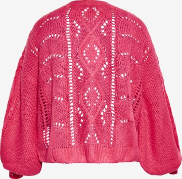 swirly Strickjacke in Pink