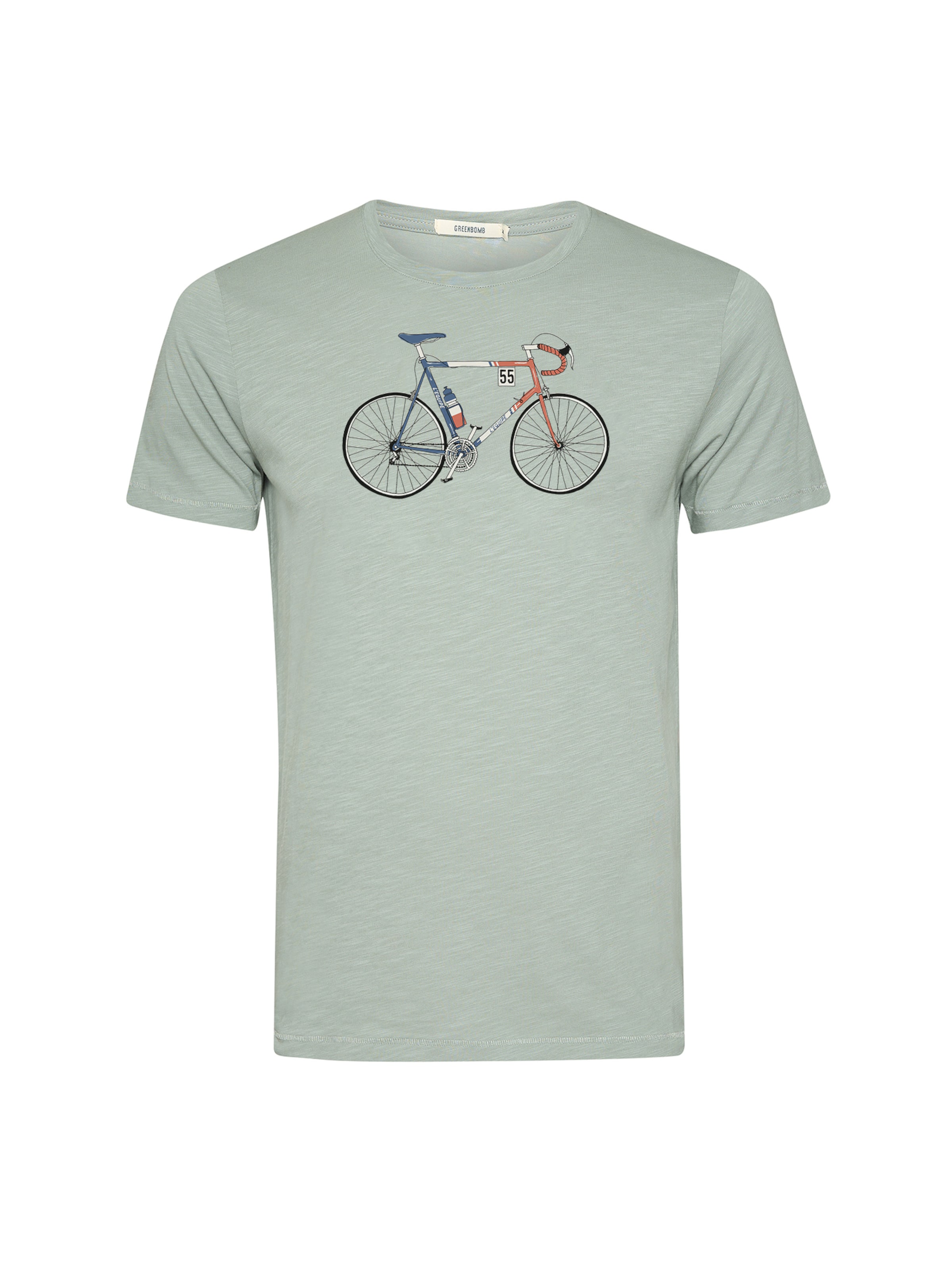 Maglietta 'Spice Bike Jacques' di GREENBOMB in verde: frontale